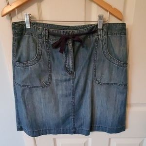 Talbots petites denim skirt size 14